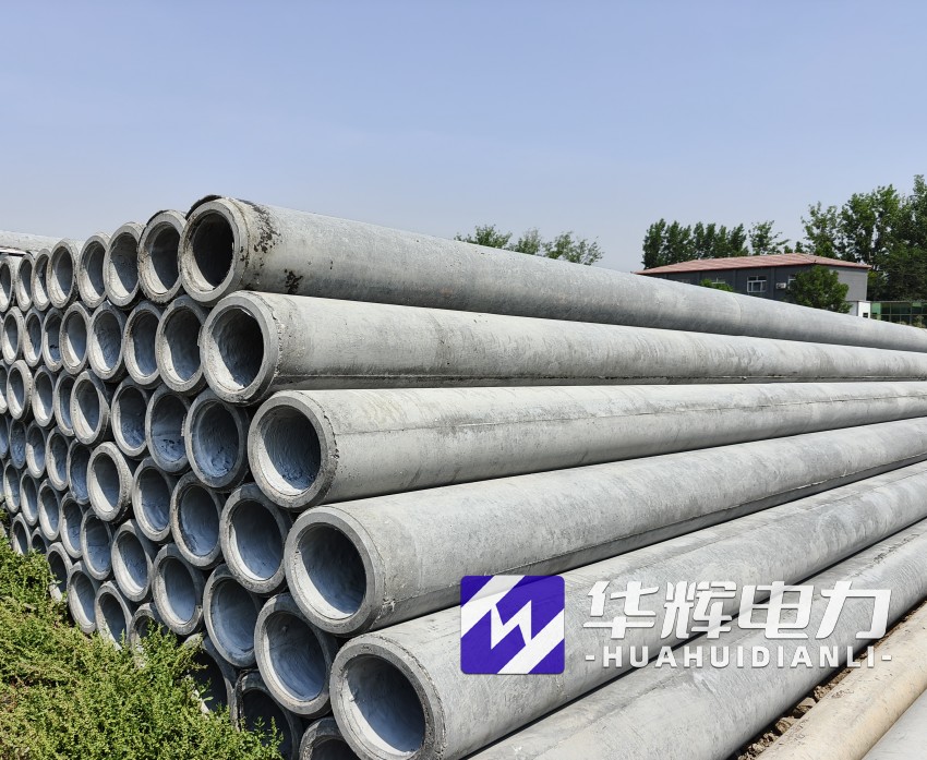 潜江经济开发区12米水泥电线杆